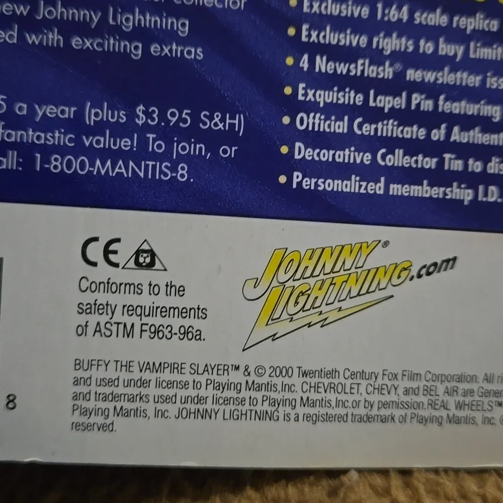 Vintage 2000s Johnny Lightning Buffy Die-Cast Cars Willow And Buffy